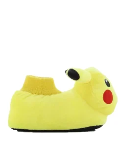 Hausschuhe mit Pokémon Pikachu Motiv, in Gelb, Schlupfschuh