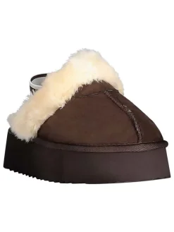 Hausschuhe "Oscara" in Braun