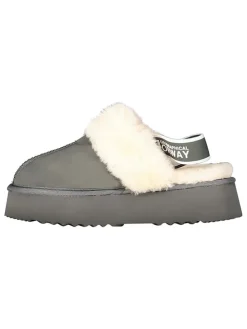 Hausschuhe "Oscara" in Grau