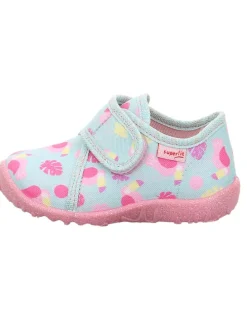 Hausschuhe "Spotty" in Hellblau/ Rosa