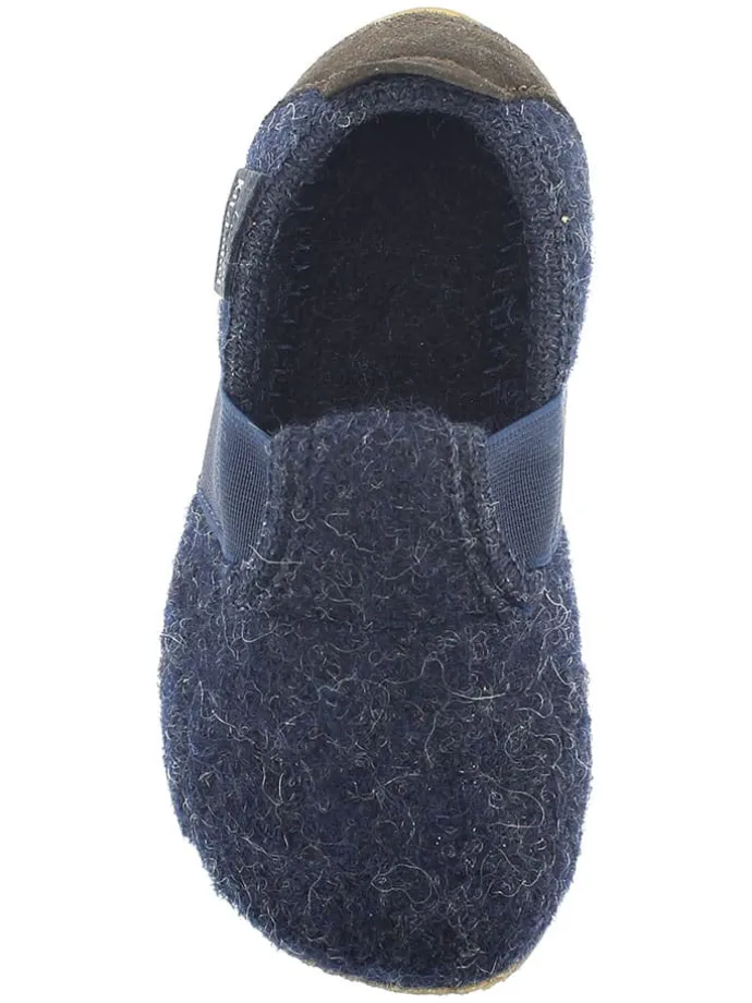 Hausschuhe "T-Modell" in Dunkelblau