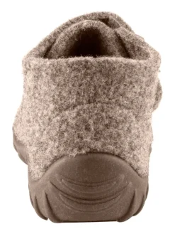 Hausschuhe uni in braun