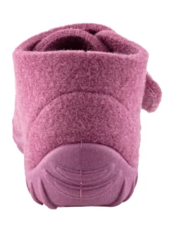 Hausschuhe uni in brombeer