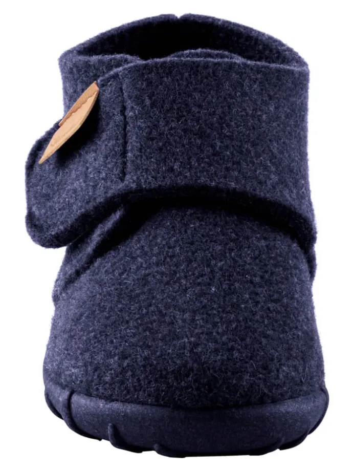 Hausschuhe uni in marine