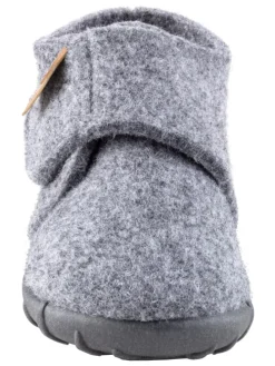 Hausschuhe uni in rauchgrau