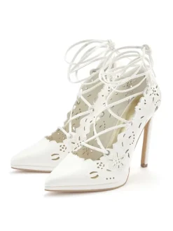 High-Heel-Pumps in weiß