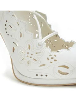 High-Heel-Pumps in weiß