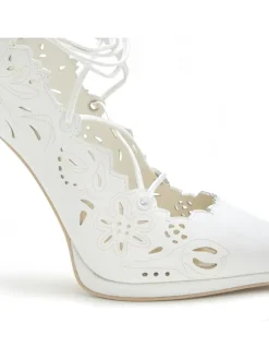 High-Heel-Pumps in weiß