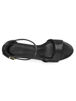 High-Heel-Sandalette in schwarz