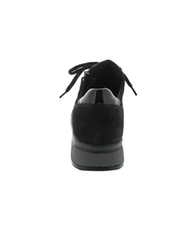 Hiroko-Soft sportlicher Schnürer Schwarz