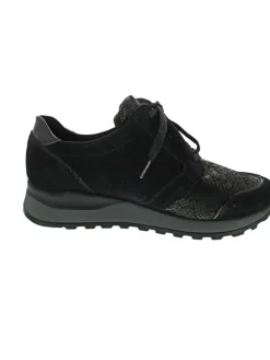 Hiroko-Soft sportlicher Schnürer Schwarz