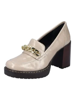 Hochfrontpumps in Beige