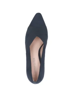 Hochfrontpumps in Blau