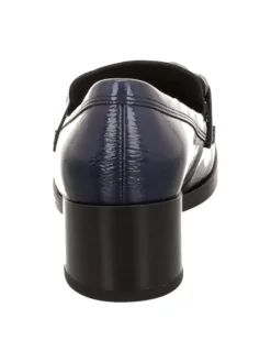 Hochfrontpumps in Blau