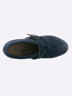 Hochfrontpumps in blau