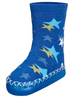 Hüttenschuh Sterne in Blau