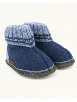 Hüttenschuhe "Oetz" in Dunkelblau