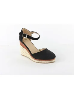 Keilespadrilles in Schwarz