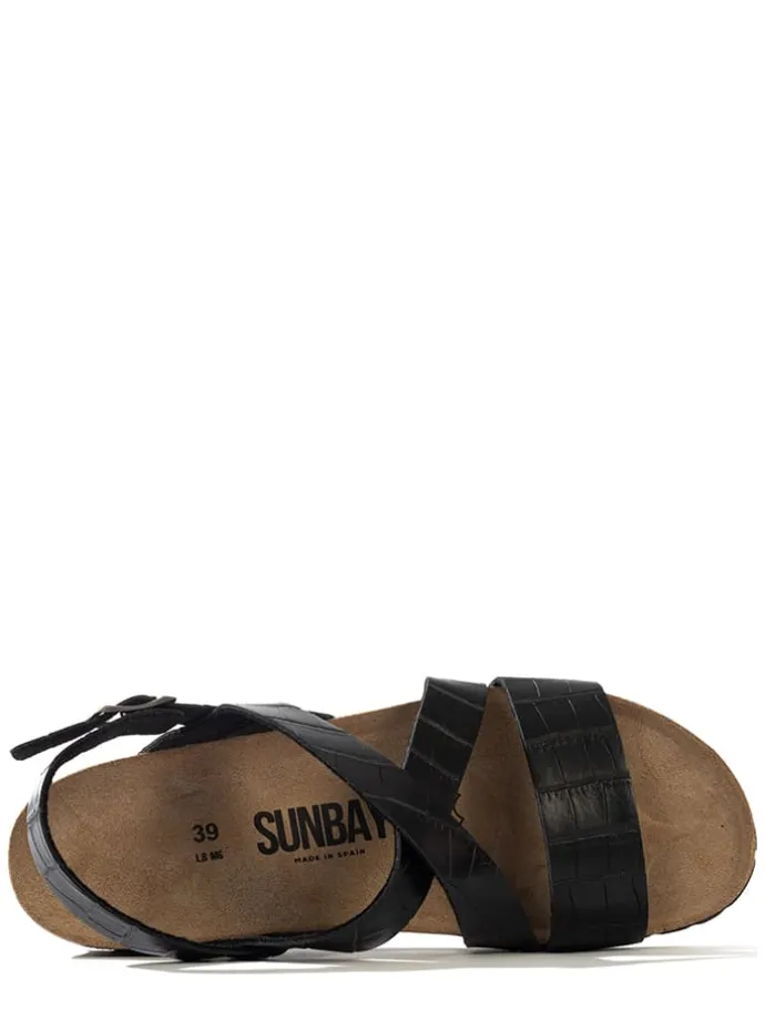 Keilsandaletten "Bini" in Schwarz