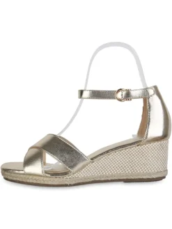 Keilsandaletten Chloe in Gold