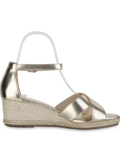 Keilsandaletten Chloe in Gold