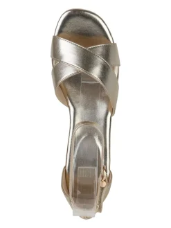 Keilsandaletten Chloe in Gold