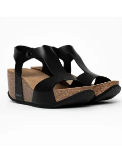 Keilsandaletten "Fiore" in Schwarz