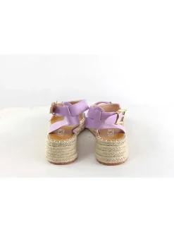 Keilsandaletten in Lila