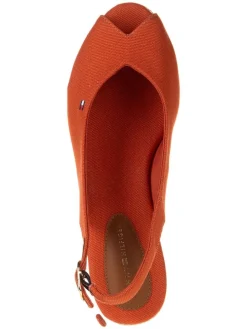 Keilsandaletten in Rot