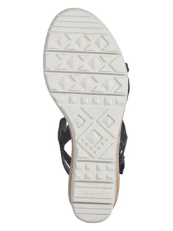 Keilsandaletten in Schwarz