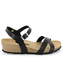 Keilsandaletten "Lecheria" in Schwarz