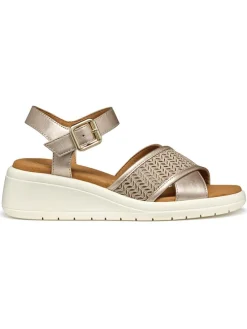 Keilsandaletten "Meliconia" in Gold