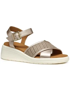 Keilsandaletten "Meliconia" in Gold