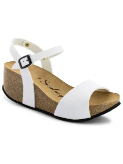 Keilsandaletten "Yucca" in Weiß