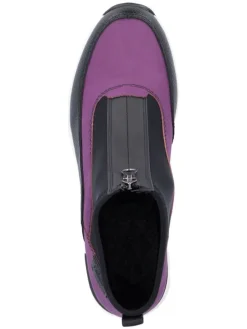 Keilslipper in Lila/ Schwarz