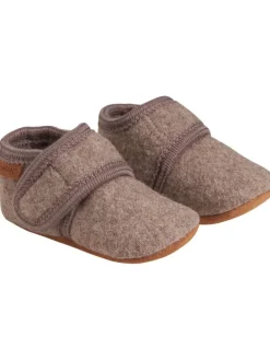 Kinder Slipper "Baby Wool slippers" in Braun