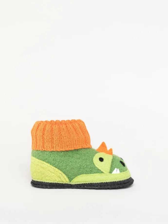 Kinderhausschuh "Dago" in grasgrün