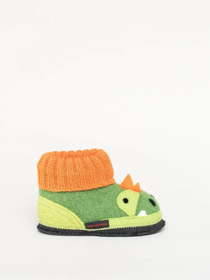Kinderhausschuh "Dago" in grasgrün