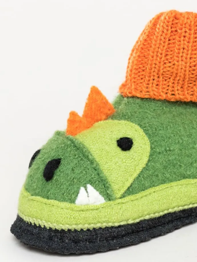 Kinderhausschuh "Dago" in grasgrün