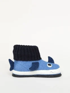 Kinderhausschuh Squalo in blau