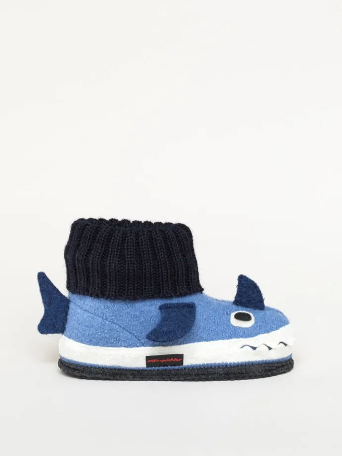 Kinderhausschuh Squalo in blau
