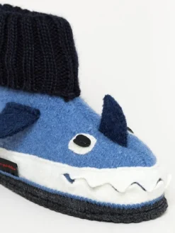 Kinderhausschuh Squalo in blau