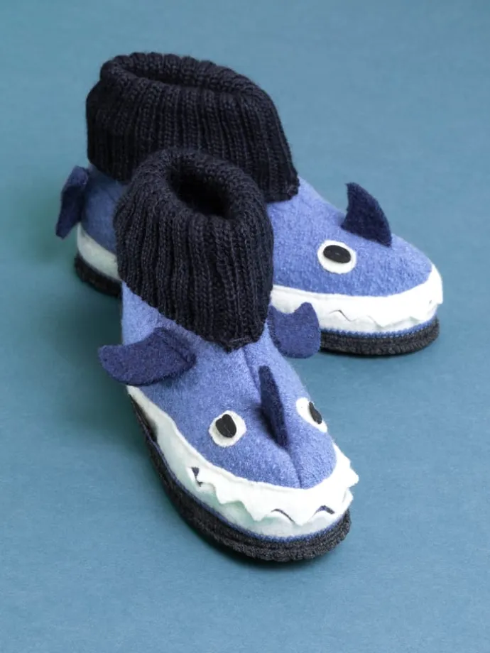 Kinderhausschuh Squalo in blau