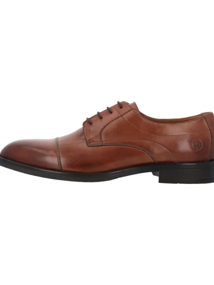 Klassische Halbschuhe in cognac