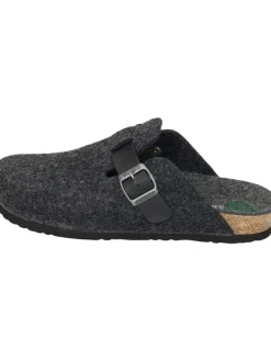 Klassische Hausschuhe in anthrazit