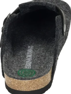 Klassische Hausschuhe in anthrazit