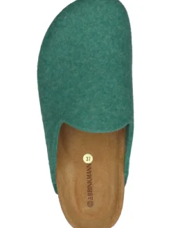 Klassische Hausschuhe in grün