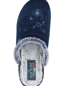Klassische Hausschuhe in blau