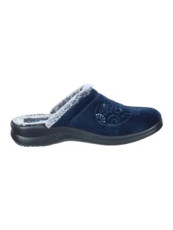 Klassische Hausschuhe in blau