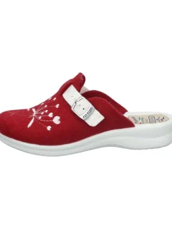 Klassische Hausschuhe in burgundy